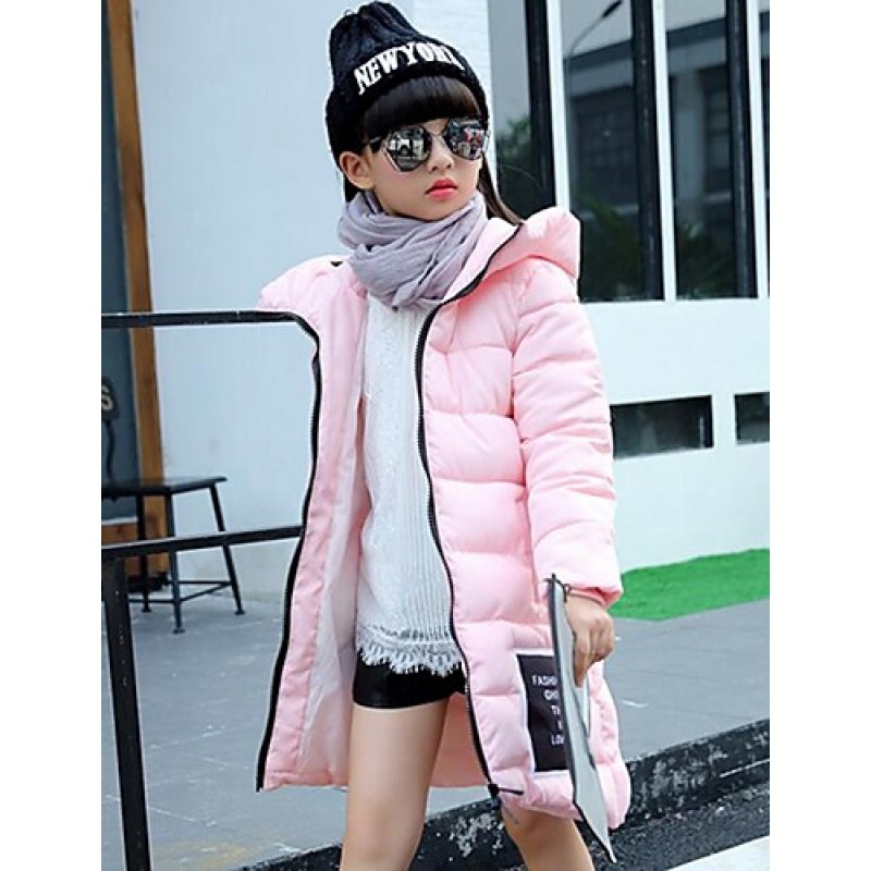 Girl's Casual/Daily Print Down & Cotton PaddedPolyester Winter Black / Pink / Purple / Red  