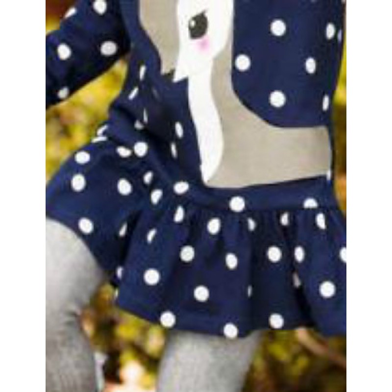 Girl's Dress,Cotton Winter Blue  