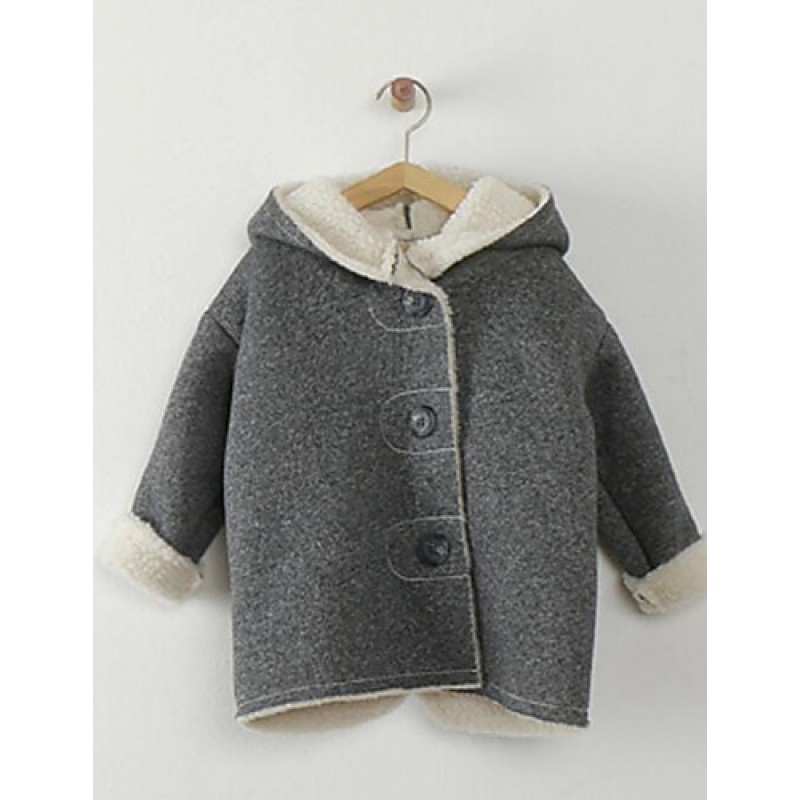 Girl's Casual/Daily Solid Down & Cotton Padded...