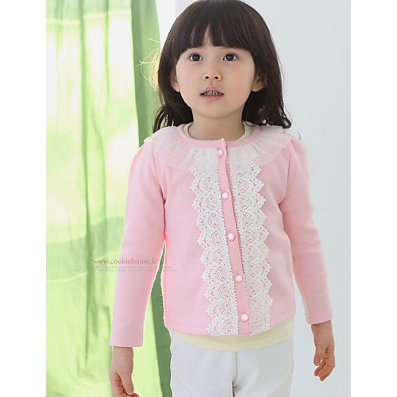 Girl's Winter/Spring/Fall Micro-elastic Medium Long Sleeve Sweater & Cardigan (Cotton/Polyester)  