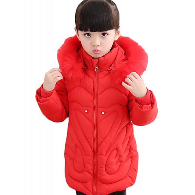 Girl's Casual/Daily Solid Down & Cotton Padded...