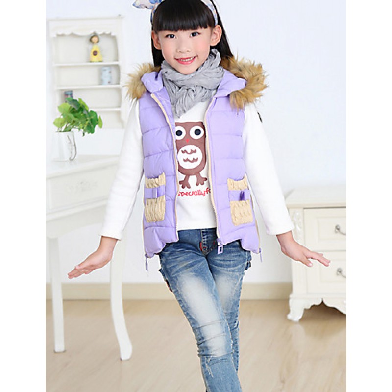 Girl's Casual/Daily Solid Blouse / VestOthers Winter Pink / Purple / Red  