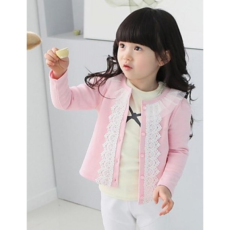 Girl's Solid Jacket & Coat,Cotton / Polyester ...